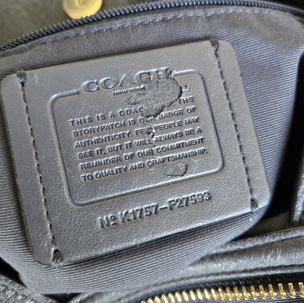 🚫SOLD🚫 Coach Lexi Leather Hobo Bag Midnight Navy Blue - Picture 10 of 11